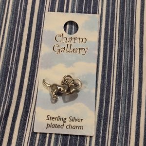 NWT!! CHARM GALLERY Cat Silver Plated Charm